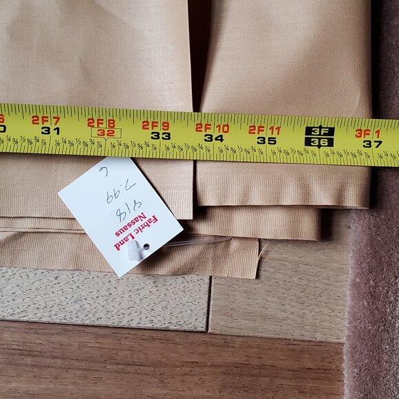Gold Mustard Cotton Nice Quality Fabric - 2 Bolts 54" x 6 & 6.5 yards NEW HALF $ - Picture 5 of 6